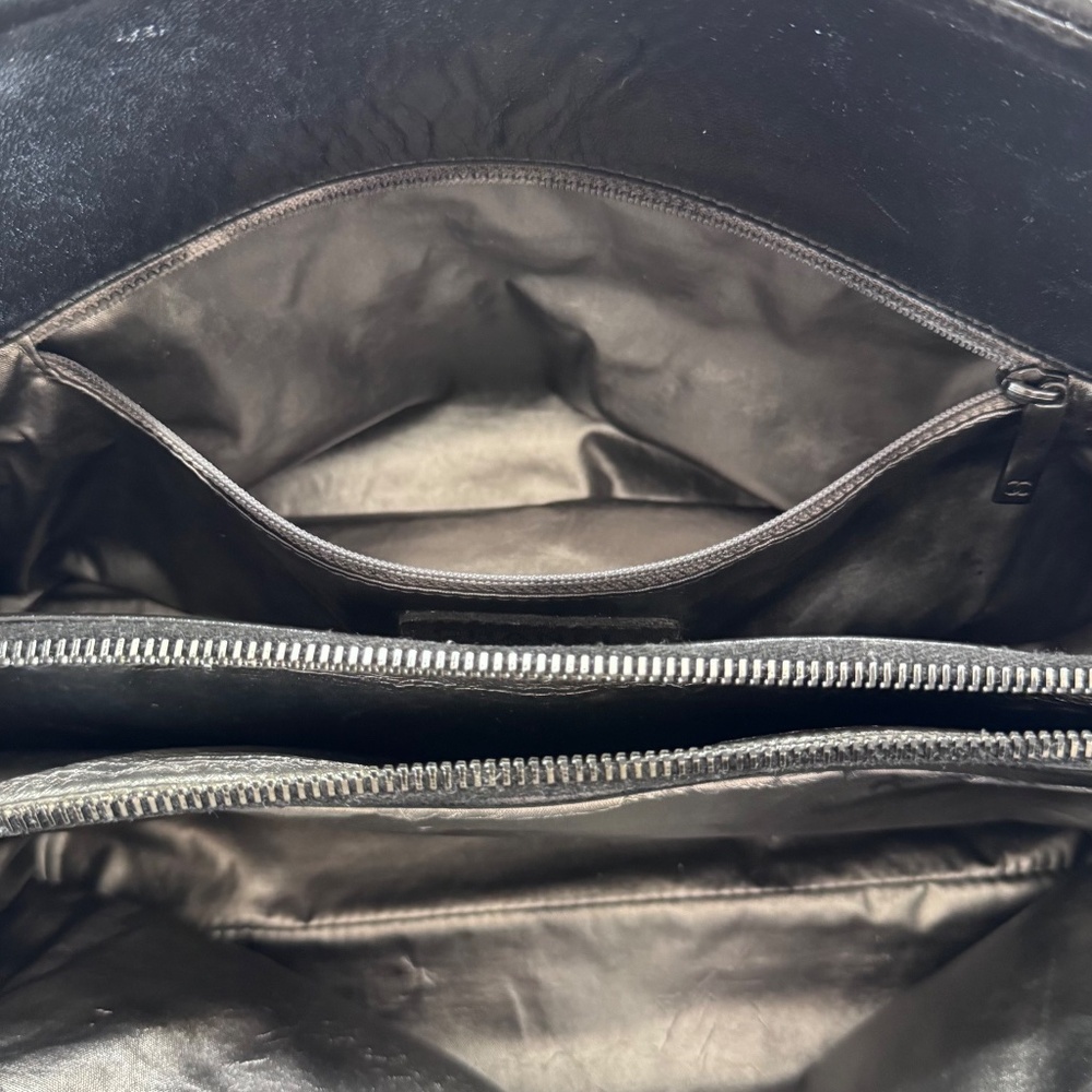 CHANEL -  2009 - RARE - PARIS MOSCOW TOTE SHOULDER BAG - BLACK QUILTED LAMBSKIN - Picture 12 of 13